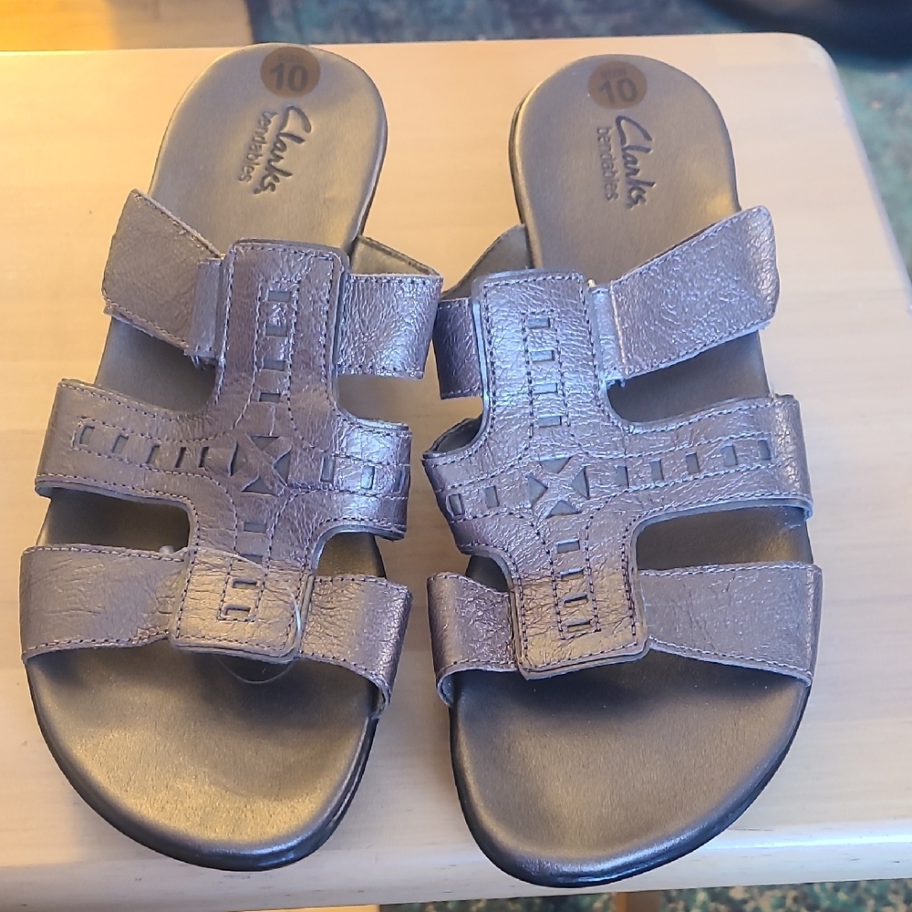 Clarks Metallic Bronze Sandals
